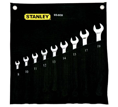 STANLEY史丹利工具94-400-22 11件套英制精抛光两用长扳手