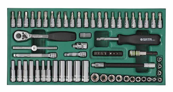 世达工具09901    工具托组套-66件6.3MM系列套筒