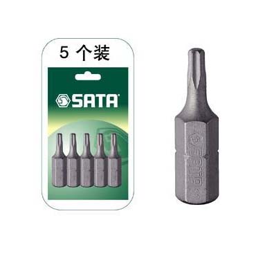 世达工具59231 5件套6.3MM系列25MM长花形旋具头T8