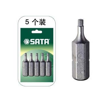 世达工具59251 5件套6.3MM系列25MM长六角旋具头2MM