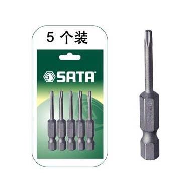 世达工具59346 5件套6.3MM系列50MM长中孔花形旋具头TT27