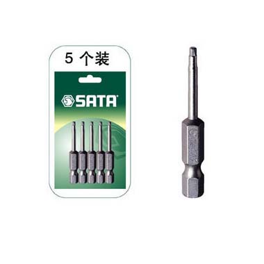 世达工具59352 5件套6.3MM系列50MM长六角旋具头2.5MM