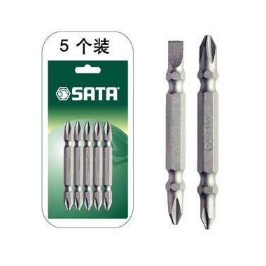 世达工具59382 5件套6.3MM系列65MM长双头旋具头#2/#2