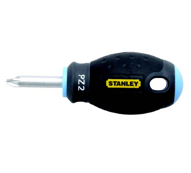 STANLEY史丹利工具 三色柄米字螺丝批（短款）