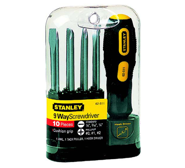 STANLEY史丹利工具62-511-22 10件套换头螺丝批