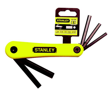 STANLEY史丹利工具 5件套英制折叠式内六角扳手