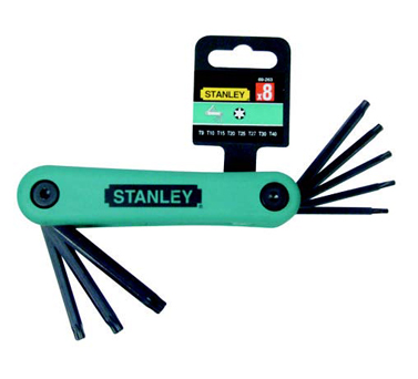STANLEY史丹利工具 8件套折叠式花形扳手